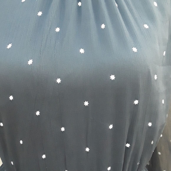 NWT Old Navy Black/White Star Sheer Dress - XS - Picture 2 of 7